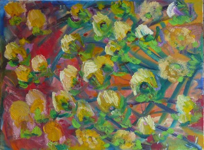 FIORI NEL BOSCO - 80X60 - COLLEZIONE PRIVATA
